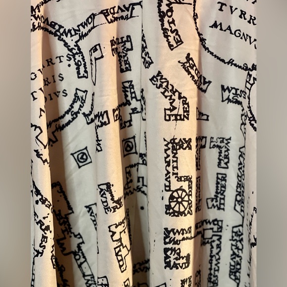 Harry Potter Warner Bros. Marauders Map sleeveless tank dress size Medium - Picture 6 of 6